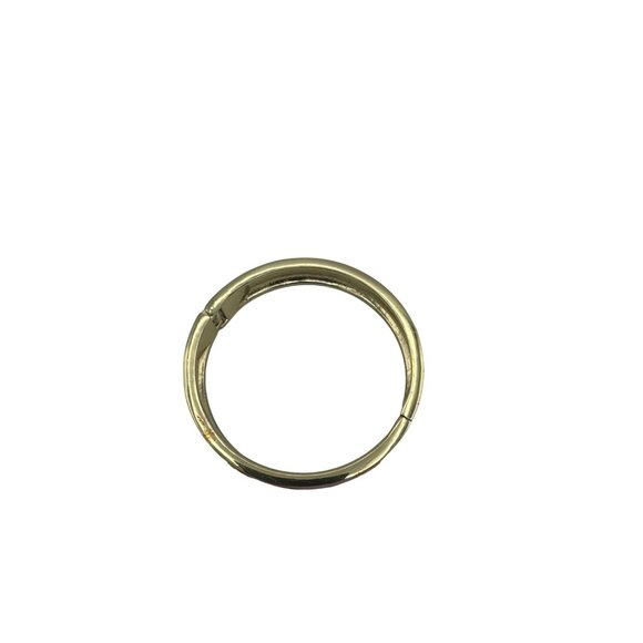 Orange and Gold Enameled Hinged Cuff Bracelet - Picture 3 of 5